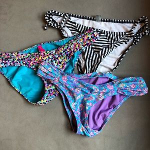 victoria secret bathing suit bottoms , size small